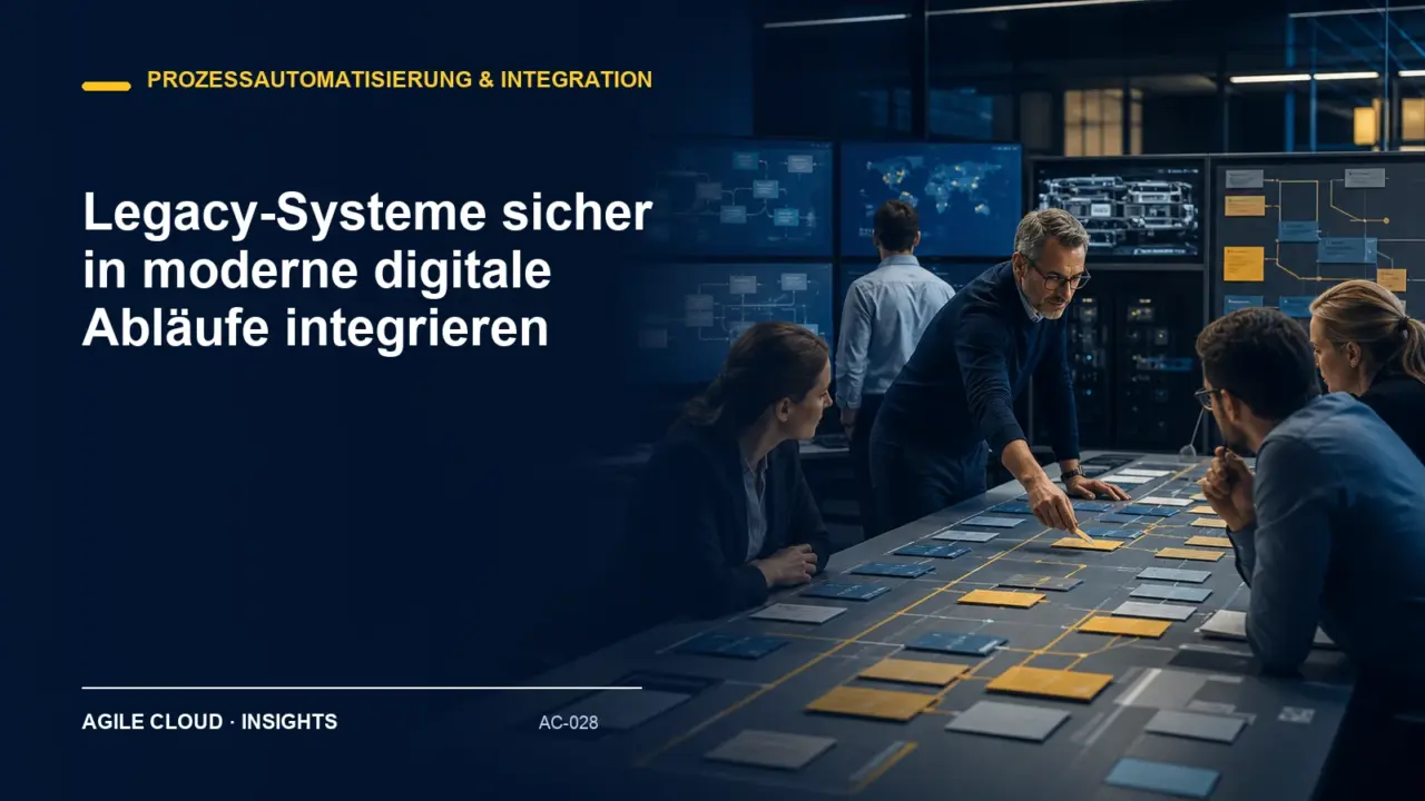 Titelmotiv zu Legacy-Systeme sicher in moderne digitale Abläufe integrieren