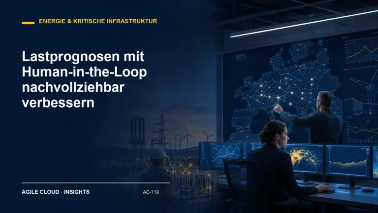 Titelmotiv zu Lastprognosen mit Human-in-the-Loop nachvollziehbar verbessern
