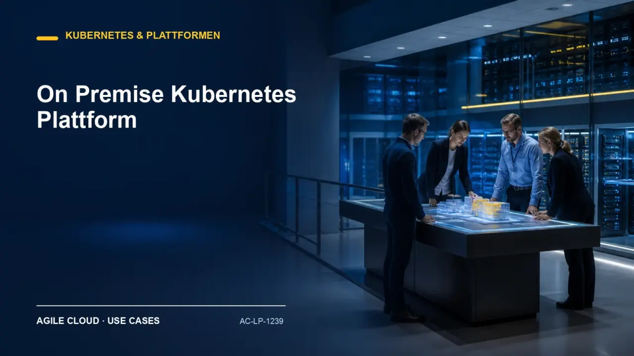Prozessdarstellung zu On Premise Kubernetes Plattform