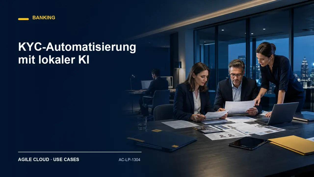 Prozessdarstellung zu KYC-Automatisierung mit lokaler KI